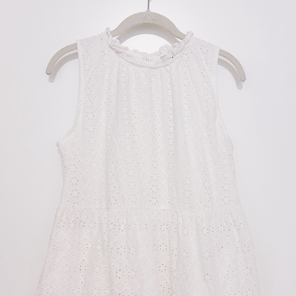 LOFT Eyelet Tiered Dress - Picture 6 of 9